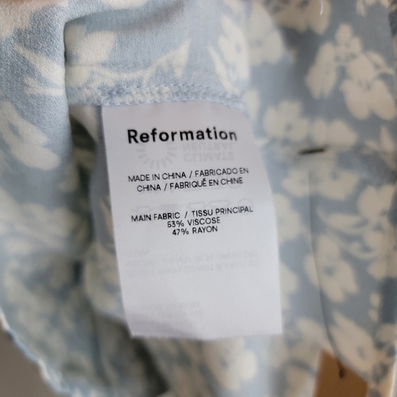 Reformation Cortese Top in Sofie size 12 NWT - Picture 11 of 11